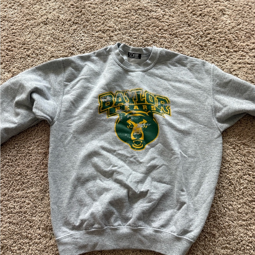 Gray Baylor Bears Sweatshirt